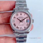 EW Factory Swiss 3235 Mens Datejust Rolex For Sale - Replica Rolex Datejust 36mm Pink Dial Watch